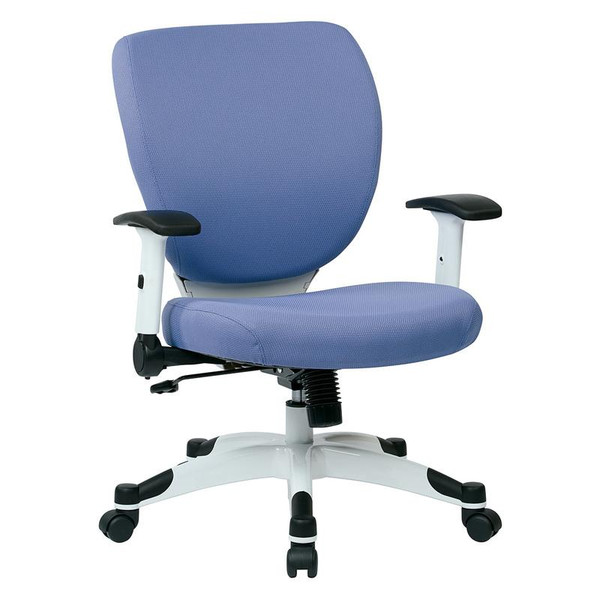 Office Star Managers Chair With Padded Mesh Seat- Dove Violet 5200W-5819