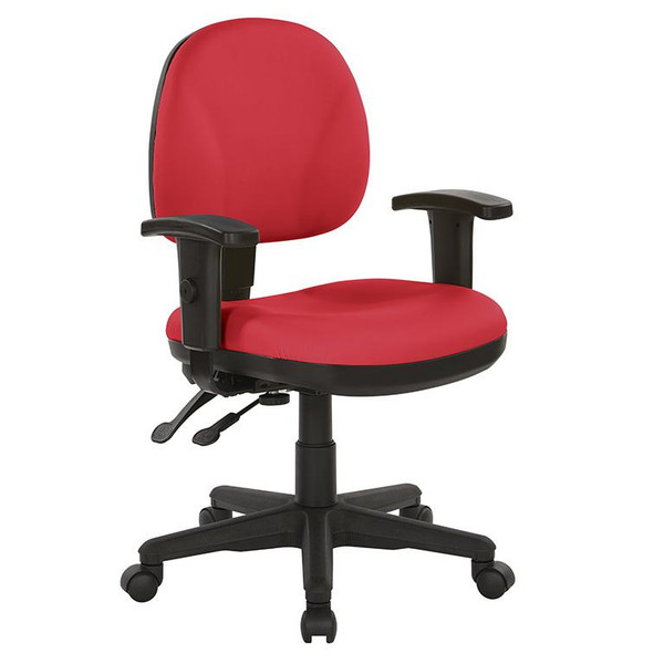 Office Star Sculptured Ergonomic Managers Chair In Dillon Lipstick 8180-R100