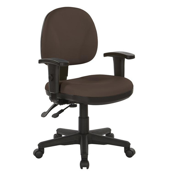 Office Star Sculptured Ergonomic Managers Chair In Dillon Java 8180-R102