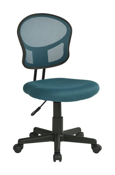 Office Star Osp Designs Mesh Task Chair In Blue Fabric EM39800-7