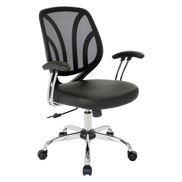 Office Star Screen Back Chair - Black EM69203C-U6