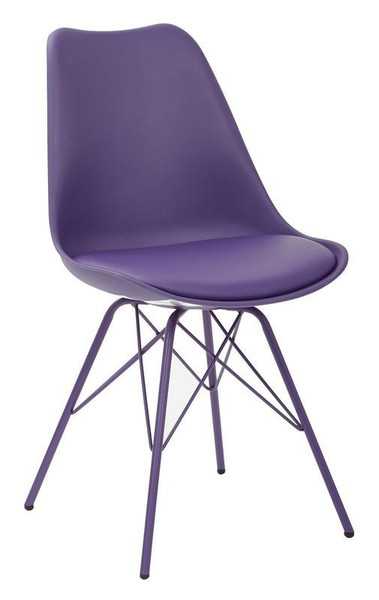 Office Star Emerson Student Eiffel Leg Side Chair - Purple EMS26G-512