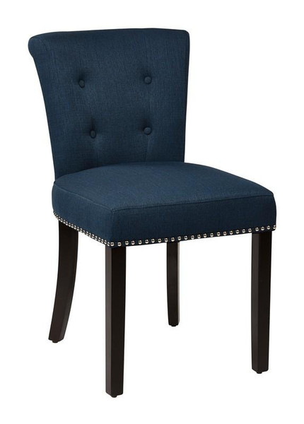 Office Star Kendal Klein Azure Dining Chair With Silver Nailheads KND-K14