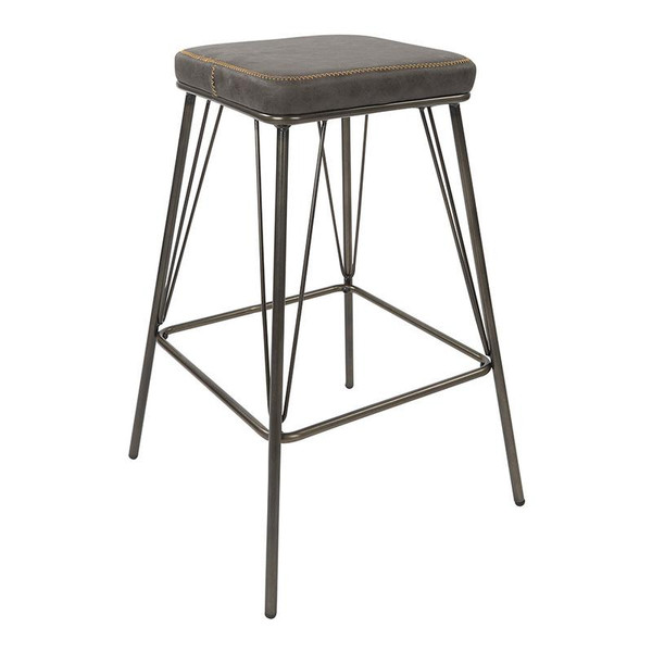 Office Star Mayson 26" Counter Stool In Charcoal W/ Gunmetal Base 2/Ctn MAY262-P43