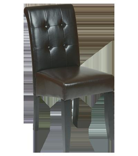 Office Star Osp Designs Metro Espresso Bonded Leather Parsons Chair MET88ES