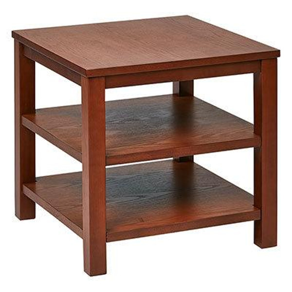 Office Star Merge 20" Cherry Square End Table MRG09S-CHY