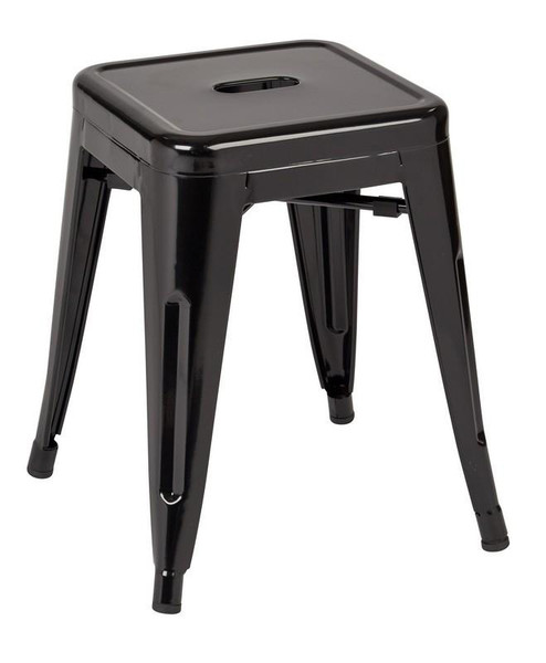 Office Star Patterson 18" Black Metal Backless Stool ( Pack Of 4 ) PTR3018A4-3