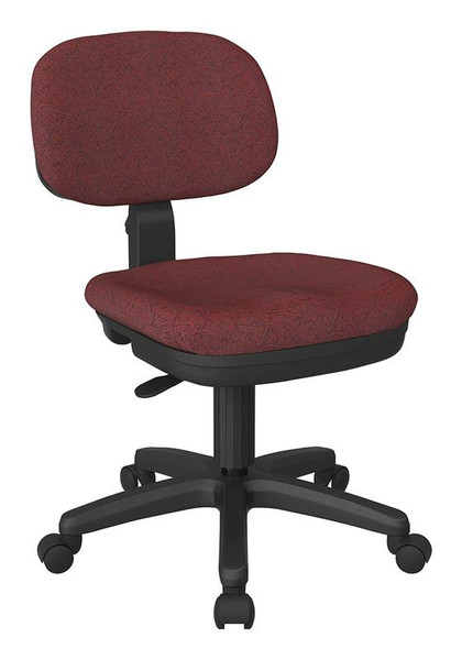 Office Star Basic Task Chair In Legend Merlot Fabric SC117-353