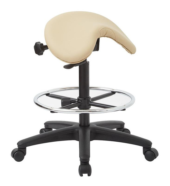 Office Star Backless Stool With Saddle Seat - Dillon Buff ST205-R104