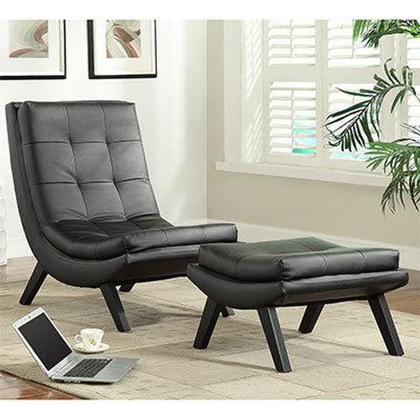 Office Star Tustin Lounge Chair And Ottoman Set TSN51-B18