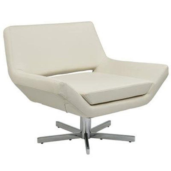 Office Star Yield 40" Wide Chair In White Faux Leather YLD5141-W32