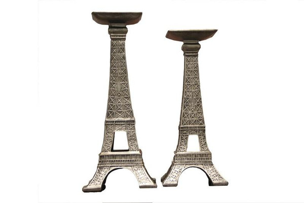 W8000-375 Oh! Trendy Eiffel Tower Candle Holder Set