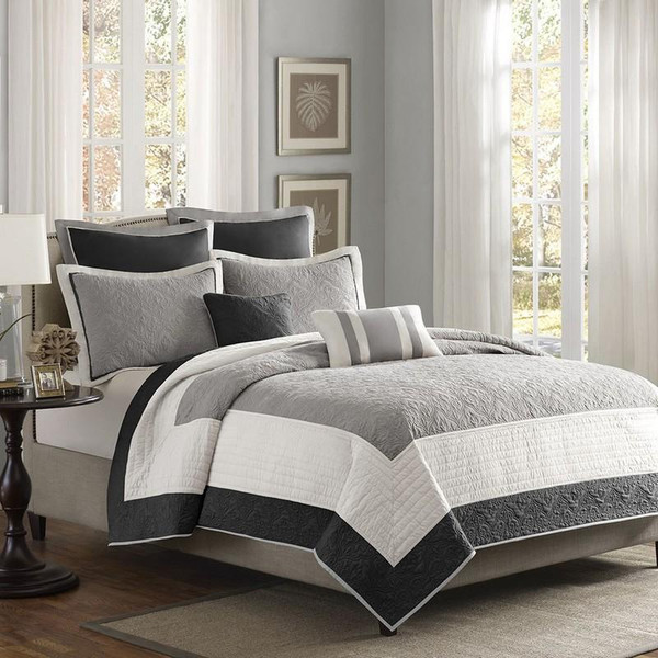 Madison Park Attingham 7 Piece Coverlet Set -King/Cal King MP13-1742 By Olliix
