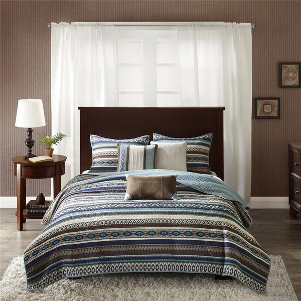 Madison Park 6 Piece Quilted Coverlet Set -King/Cal King MP13-3032 By Olliix