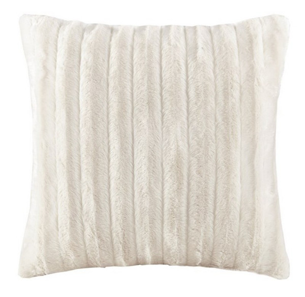 Madison Park Duke Faux Fur Square Pillow -20X20" MP30-2998 By Olliix