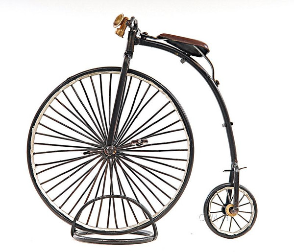 Decorative Penny Farthing Clown Antique First Bicycle 1870 The High Wheeler AJ022 (10" long)