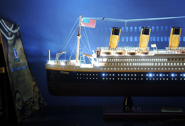 C057 Titanic with Lights Ship Model by Old Modern Handicrafts