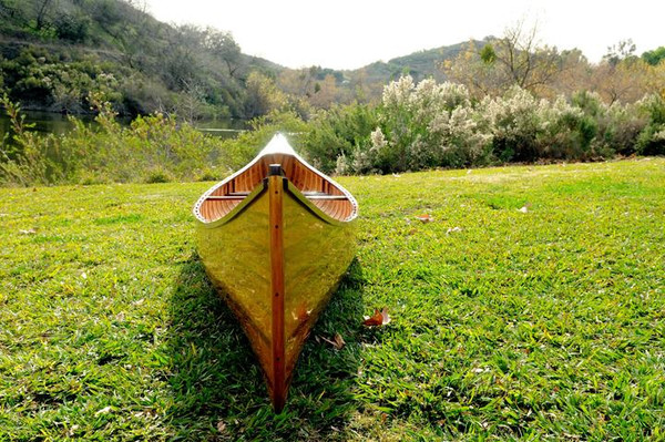 K013 Real 18' Canoe With Ribs by Old Modern Handicrafts