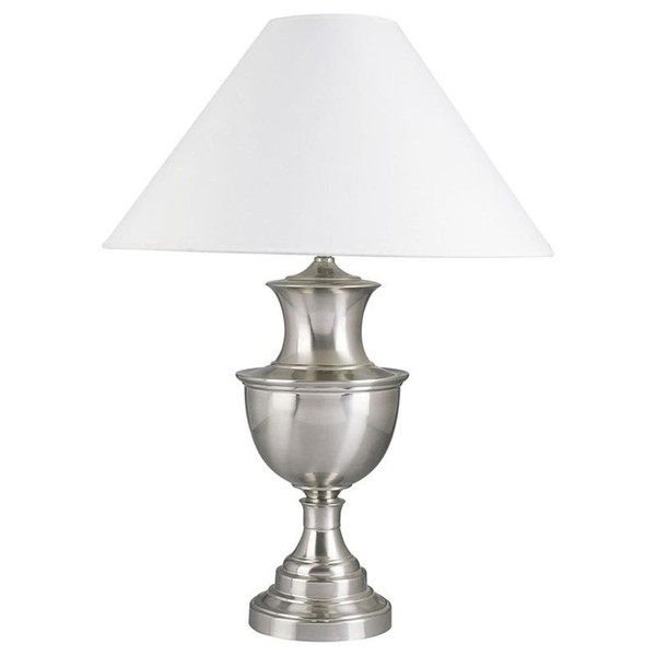 6235SN Ore International 28 Inch Metal Table Lamp - Satin Nickel