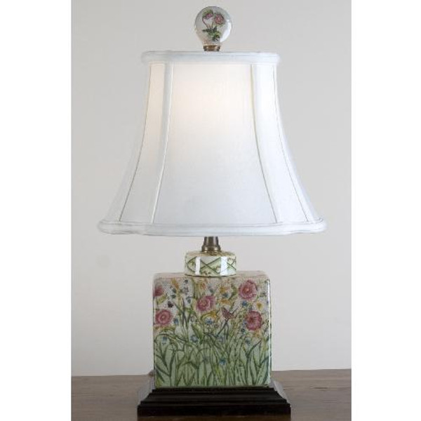 13933-L Hampton Wind Rectangle Jar Lamp 10 X 8 X 18 by Oriental Danny