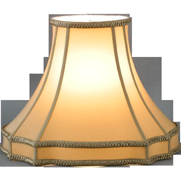 313-18-CH Champagne Fancy Oval Lamp Shade 8.25x18x14 by Oriental Danny
