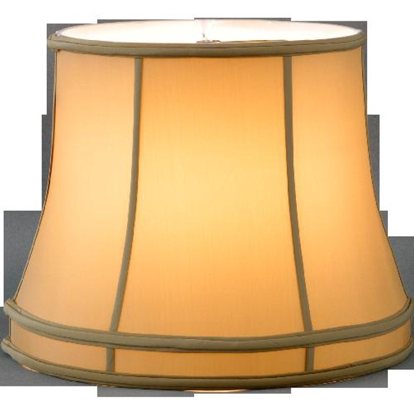 315-18-CH Champagne Oval Bell Lamp Shade 14x18x14 by Oriental Danny