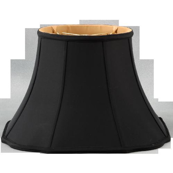 317-08-BK Black Fancy Octagon Lamp Shade 4.5x8x6.75 by Oriental Danny