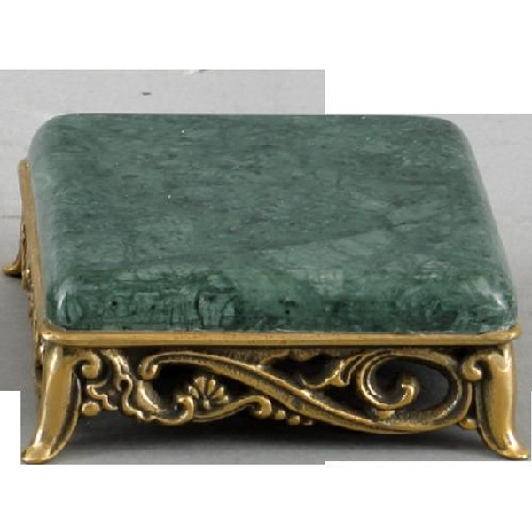 32209 Green Marble Stand 4 X 4 X 1.75 by Oriental Danny