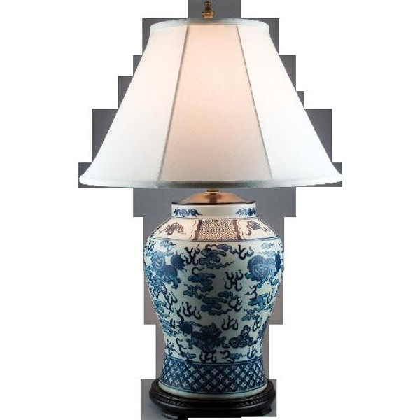 55003-L Lamp 20 X 20 X 32 by Oriental Danny