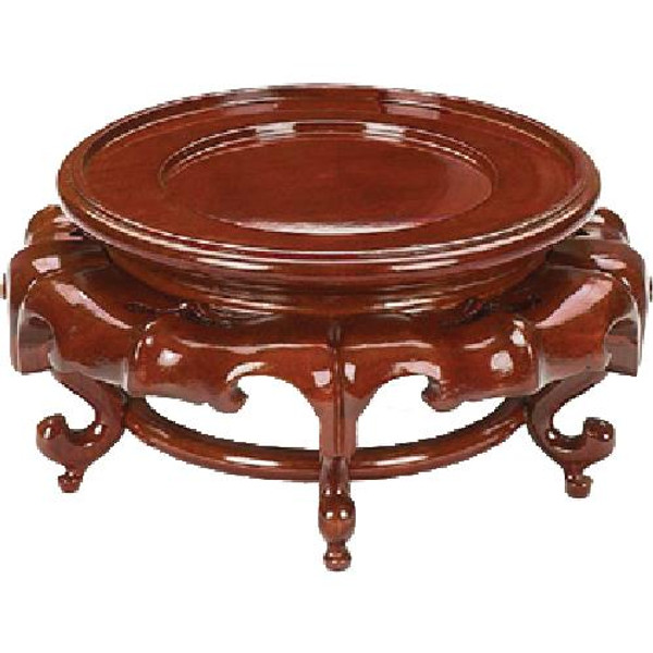828-5 Cherry Carved Round Stand by Oriental Danny