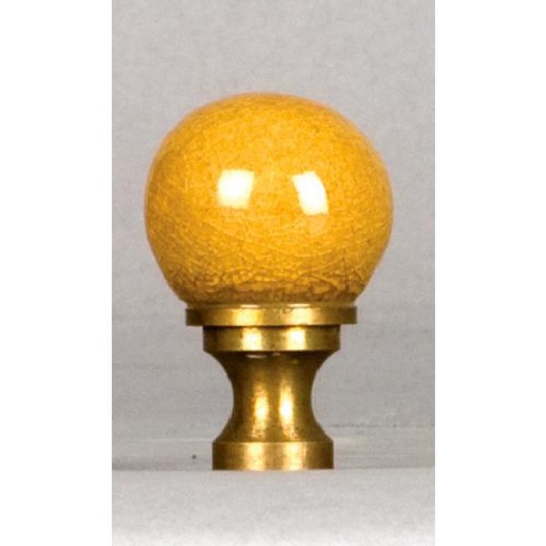FYW2 2.5" French Yellow Ball Finial - Small by Oriental Danny