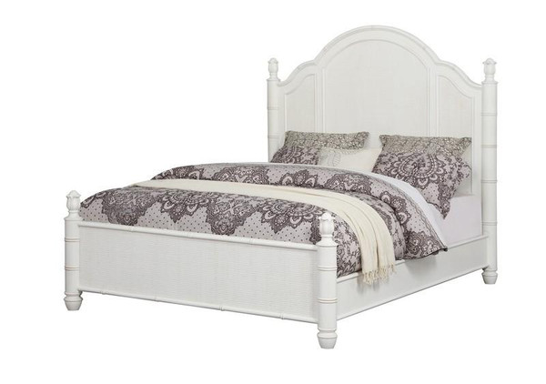Isle Of Palms Panel Queen Bed - Antique White 137-210C By Palmetto