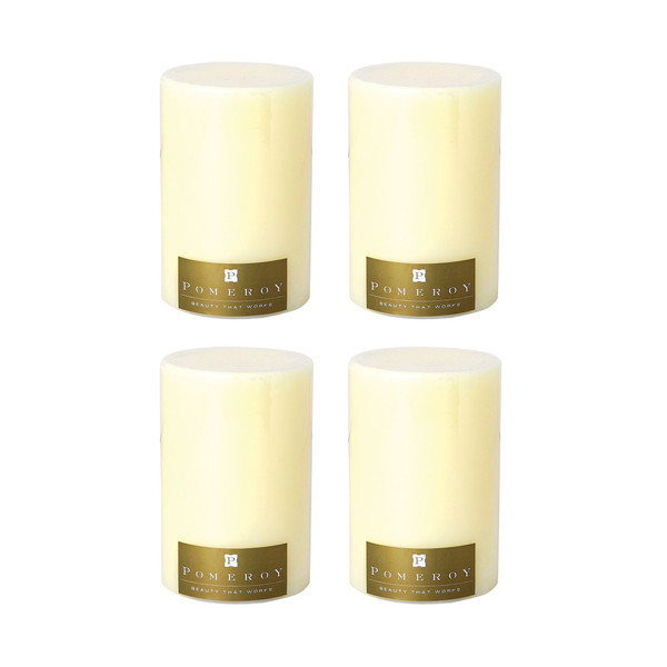 Pomeroy Set Of 4 Pillar Candles - 4X6" 030062/S4