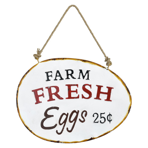 Pomeroy Fresh Eggs Wall Charm Decor 917325