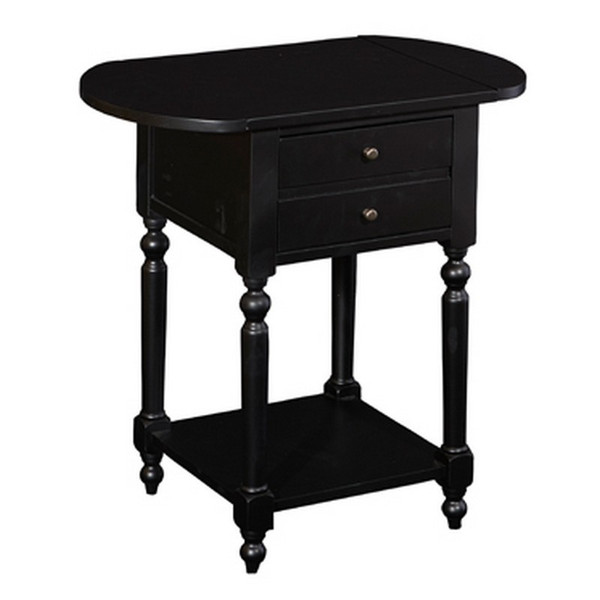 Powell Shiloh Black Table With Dropleaf 16A8258BL