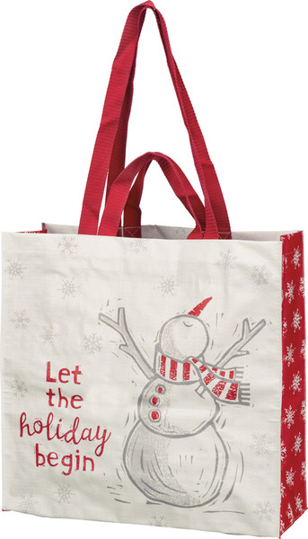 Market Tote - Holiday Begin - Set Of 4 (Pack Of 2) 100611 By Primitives By Kathy