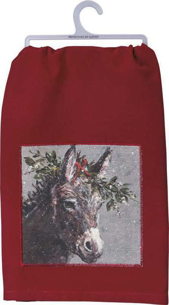 100854 Dish Towel - Donkey - Set Of 6 By Primitives by Kathy