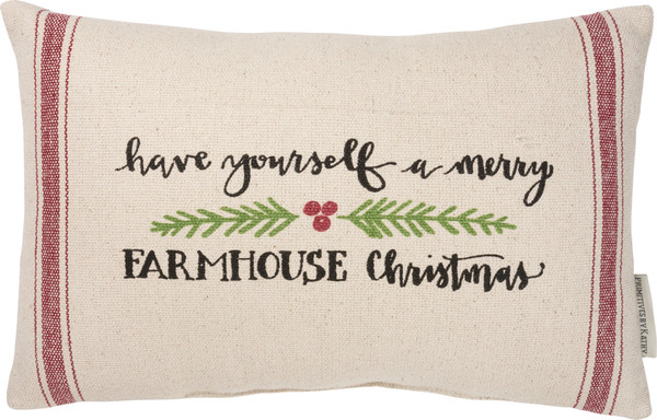 Pillow - Farmhouse Christmas - Set Of 2 (Pack Of 2) 100969 By Primitives By Kathy