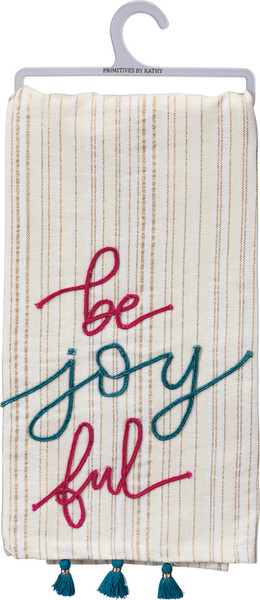 Dish Towel - Be Joyful - Set Of 3 (Pack Of 2) 101054 By Primitives By Kathy