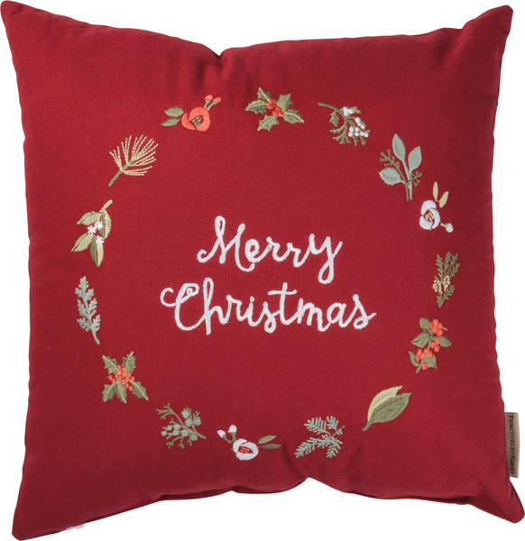 101326 Pillow - Merry Christmas - Set Of 2 By Primitives by Kathy