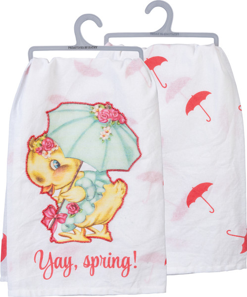 101510 Dish Towel - Yay Spring - Set Of 6 By Primitives by Kathy