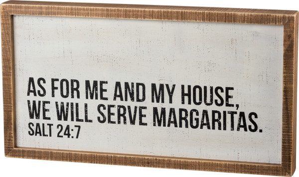 101547 Inset Box Sign - Margaritas - Set Of 2 By Primitives by Kathy