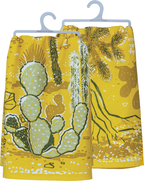 101561 Dish Towel - Cactus - Set Of 6 By Primitives by Kathy