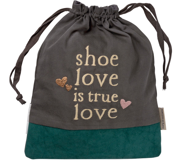 Shoe Bag - Shoe Love - Set Of 2 (Pack Of 2) 101585 By Primitives By Kathy