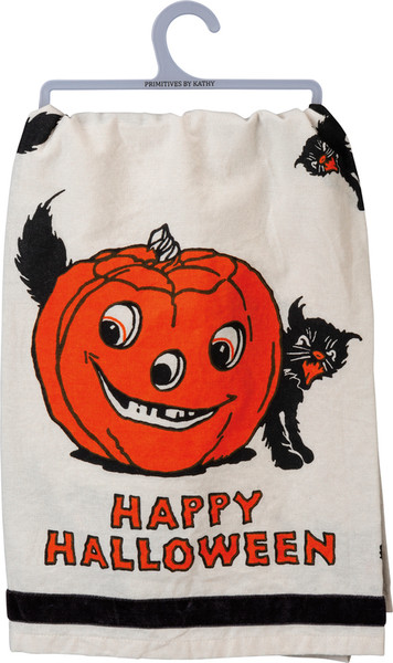 101775 Dish Towel - Happy Halloween - Set Of 6 By Primitives by Kathy