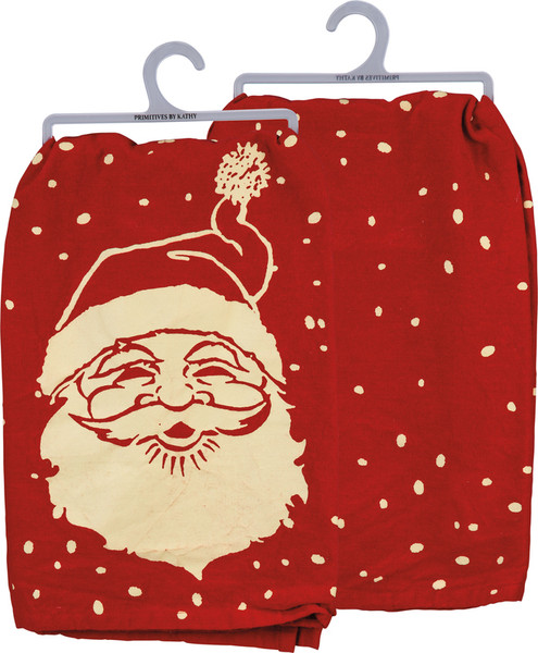 Dish Towel - Santa - Set Of 6 (Pack Of 2) 102425 By Primitives By Kathy
