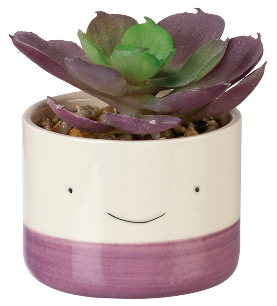 Planter - Smalliley Face - Set Of 2 (Pack Of 2) 102447 By Primitives By Kathy