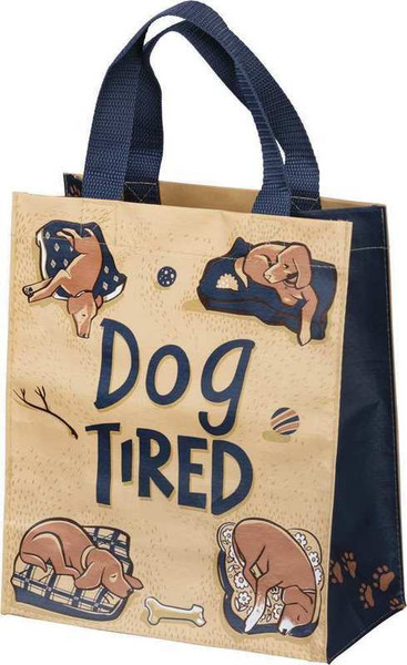 Daily Tote - Dog Tired - Set Of 4 (Pack Of 3) 102761 By Primitives By Kathy