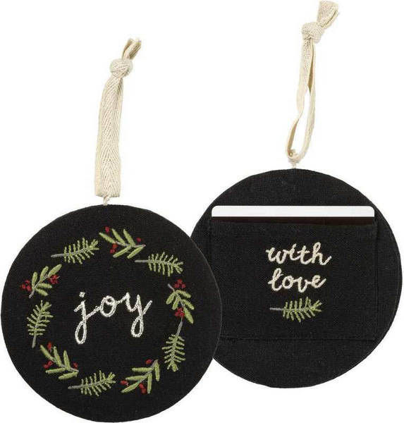 Xmas Ornament - Joy - Set Of 4 (Pack Of 2) 102796 By Primitives By Kathy