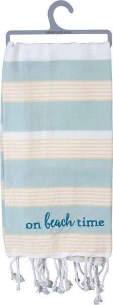 102841 Dish Towel - On Beach Time - Set Of 6 By Primitives by Kathy